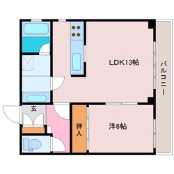 M1ビルの物件間取画像